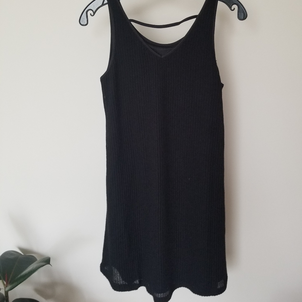 2 for $35*Casual black knit mini dress size M